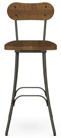 Amisco Customizable Bean Swivel Bar Stool-1