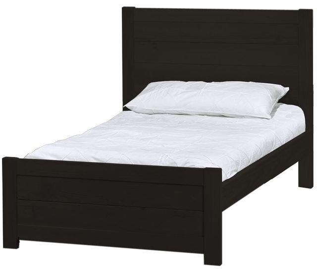 Crate Designs™ Furniture WildRoots Espresso 43" Twin Extra-long Youth Panel Bed-0