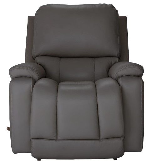 La-Z-Boy® Greyson Blue Grey Leather Manual Rocking Recliner-1