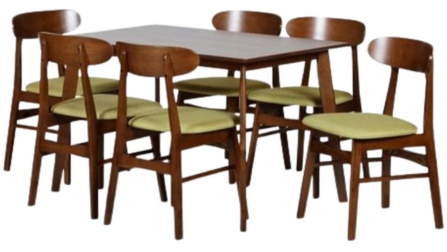 New Classic® Home Furnishings Morocco 7-Piece Brown/Green Dining Table Set-0