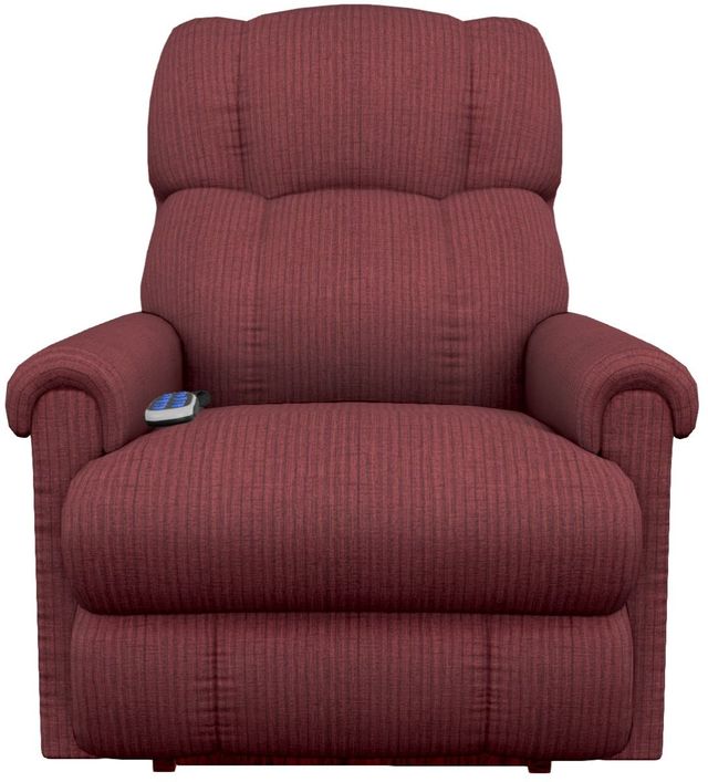 La-Z-Boy® Pinnacle Platinum Sangria Power Lift Recliner with Headrest and Lumbar-1