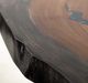 International Furniture Direct Parota Epoxy Stained Brown Sofa Table with Black Base-3