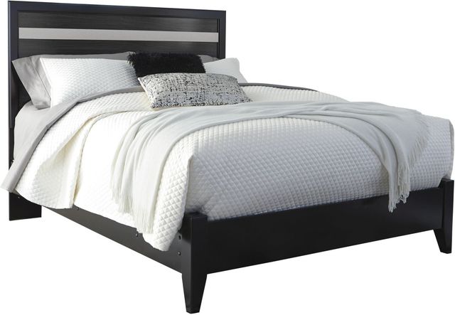 Signature Design by Ashley® Starberry 4-Piece Black Queen Panel Headboard Bedroom Set-1