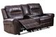 Mazin Furniture Emerson Brown Power Reclining Loveseat with Center Console-0