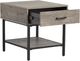 Magnussen Home® Fenwick Whitetail Brown Rectangular End Table with Matte Black Base-1