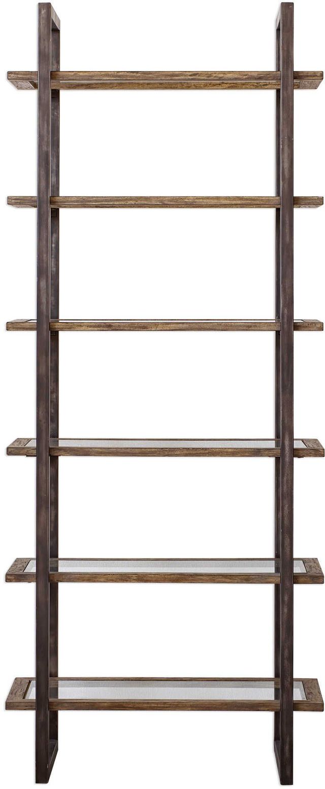 Uttermost® Olwyn Aged Steel/Diftwood Etagere-2