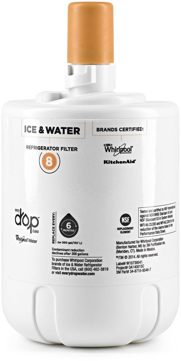 KitchenAid® 1 Pack Ice & Water Refrigerator Filter-0