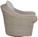 Century® Customizable Carrier and Company Sophie Outdoor Fabric/Wicker Swivel Chair-2