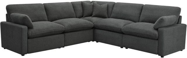 Coaster® Collins 5-Piece Dark Gray Power Reclining Modular Sectional-0