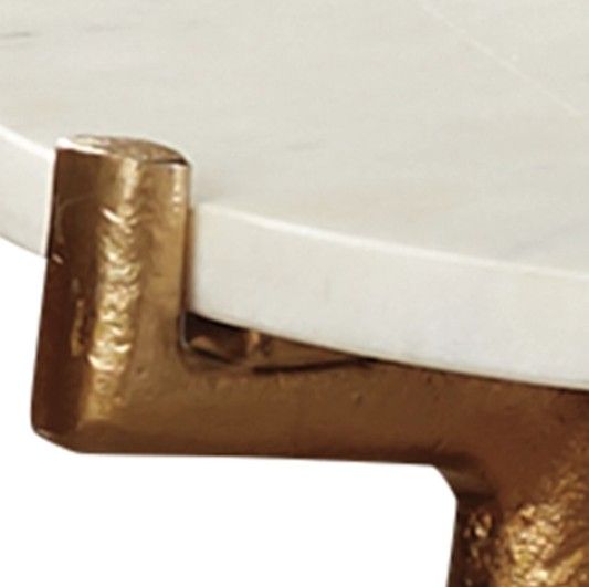 Signature Design by Ashley® Chadton White Accent Table with Gold Base-2