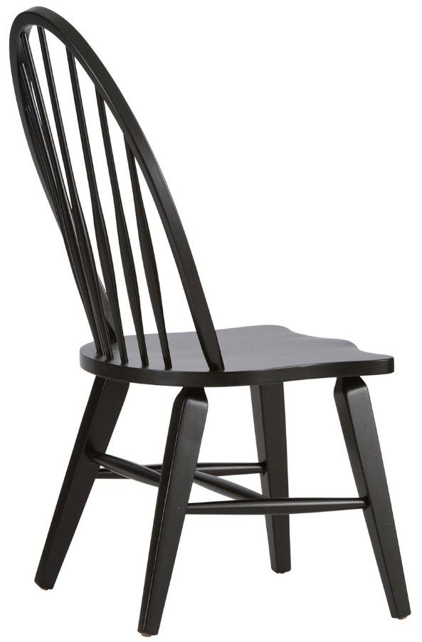 Liberty Furniture Hearthstone Ridge Black Windsor Back Side Chair-3
