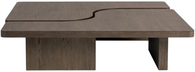 Classic Home Melina 2-Piece Havana Brown 63" Coffee Table-2