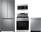 Samsung 4 Piece Stainless Steel Electric Kitchen Package-0