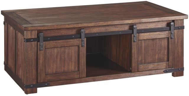 Signature Design by Ashley® Budmore 3-Piece Brown Living Room Table Set-1