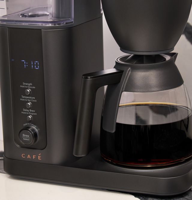 CAFÉ™ 10 Cup Matte Black Specialty Drip Countertop Coffee Maker with Glass Carafe-2