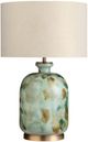 Crestview Collection Ember Green Table Lamp with Gold Accent-0