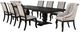 Coaster® Phelps 9-Piece Distressed Noir/Tan Rectangular Dining Table Set-0