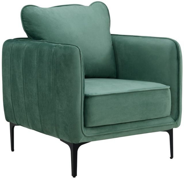 Elements International Rae Green Velvet Accent Chair-0