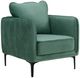 Elements International Rae Green Velvet Accent Chair-0