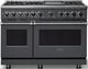 Viking® 7 Series 48" Cast Black Pro Style Dual Fuel Range with 12" Griddle-0