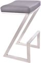 Armen Living Atlantis Brushed Stainless Steel Bar Stool-0