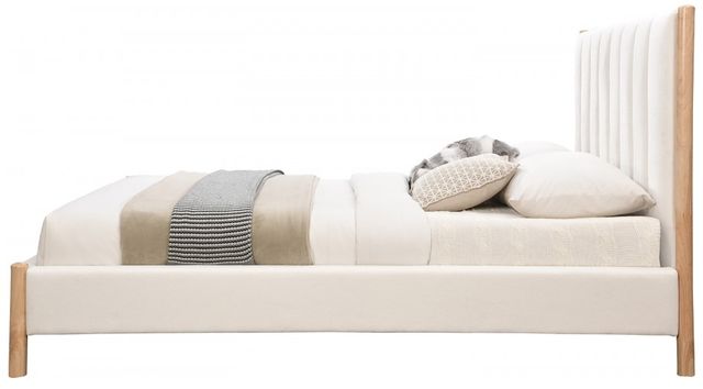 Meridian Furniture Kona Cream King Upholstered Panel Bed-2