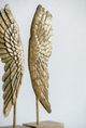 A & B Home Gold/Gray Wing Bookends-3