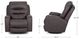 Franklin™ Aspen Holt Coffee Leather Power Rocker Recliner-2