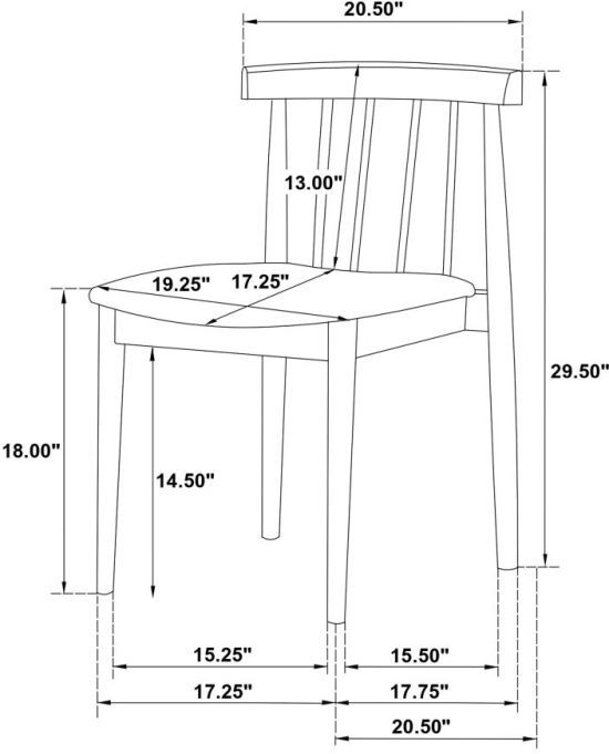 Coaster® Decker 7-Piece Natural Oak/Wheat Dining Table Set-3