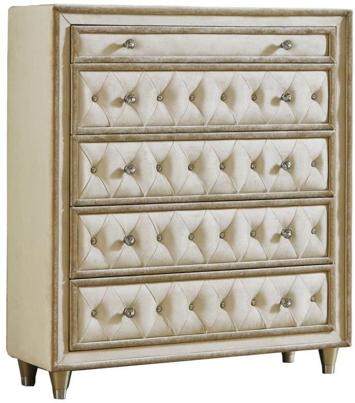 Coaster® Antonella Champagne/Camel Chest