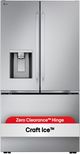 Open Box **Scratch and Dent** LG 36" 23.7 Cu. Ft. PrintProof™ Stainless Steel Counter Depth MAX™ with Zero Clearance™ French Door Refrigerator-3