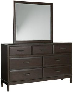 Benchcraft® Vanmore Dark Brown Dresser with Mirror