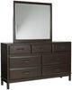 Benchcraft® Vanmore Dark Brown Dresser and Mirror-0