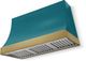 AGA Marquee 48" Salcombe Blue Wall Mounted Range Hood with Antique Brass Trim-0