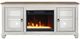 Legends Home Americana Brown/White 74" Fireplace Console-2