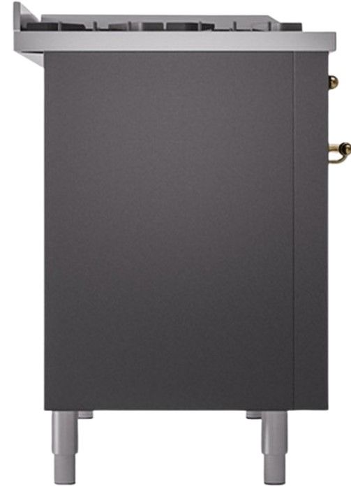 Ilve® Nostalgie II Series 48" Graphite Matte Pro Style Dual Fuel Range-2