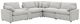 Coaster® Collins 6-Piece Gray Modular Power Reclining Sectional-0