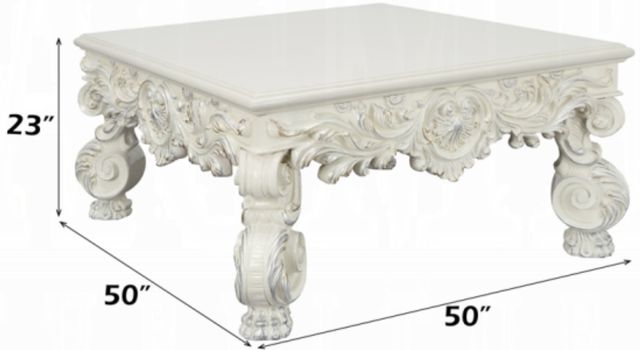 ACME Furniture Adara Antique White Coffee Table-2
