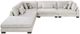 Homelegance® Tinley 5-Piece Beige Modular Sectional with Ottoman-3