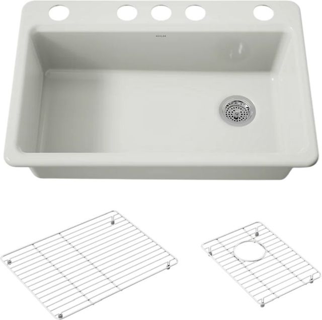 KOHLER® Riverby® Dune 33" Undermount Single-Bowl Kitchen Sink-0