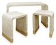 Stylecraft 3-Piece Ivory/Taupe Waterfall Table Set-0