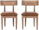 Classic Home Alvaro 2-Piece Golden Wheat Dining Chair Set-2