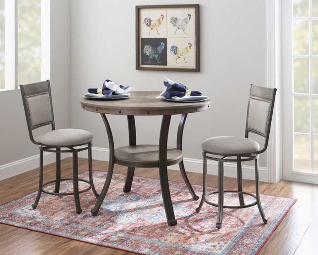 Powell® Franklin Gray/Pewter Counter Stool-1
