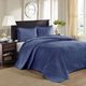 Olliix by Madison Park Navy Twin Quebec Reversible Bedspread Set-4