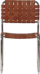 Moe's Home Collection Moma 2-Piece Brown Leather Dining Chair Set-1