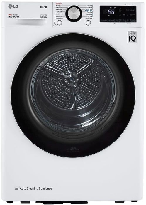 LG White Front Load Washer & Electric Dryer Laundry Pair-2