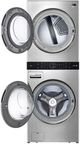 LG Studio WashTower™ 5.0 Cu. Ft. Washer, 7.4 Cu. Ft. Dryer Noble Steel Stack Laundry-2