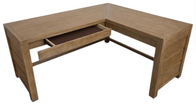 Magnussen Home® Plum Creek Sierra Brown L-Shape Desk-3