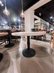 Nest Home Collections Sadie White Wash Round Counter Table with Iron Base-1