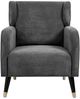 A & B Home Arlo Black/Gray Accent Chair -1